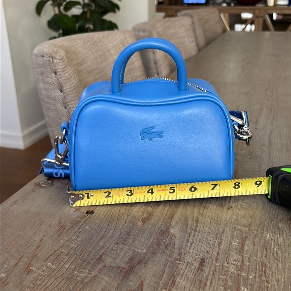 Lacoste Mini Bag Blue Structured Design